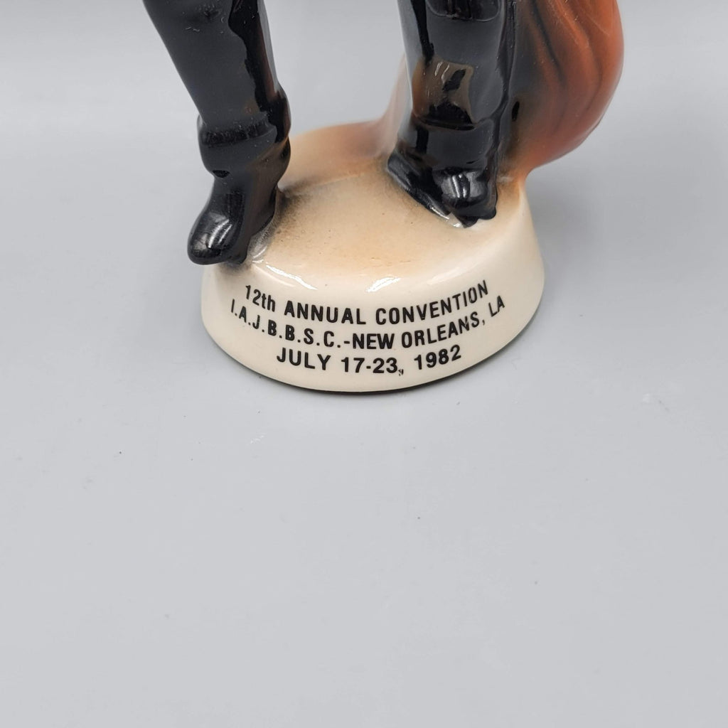 Jim Beam 1982 Convention New Orleans Fox paperweight Jazz New Orleans