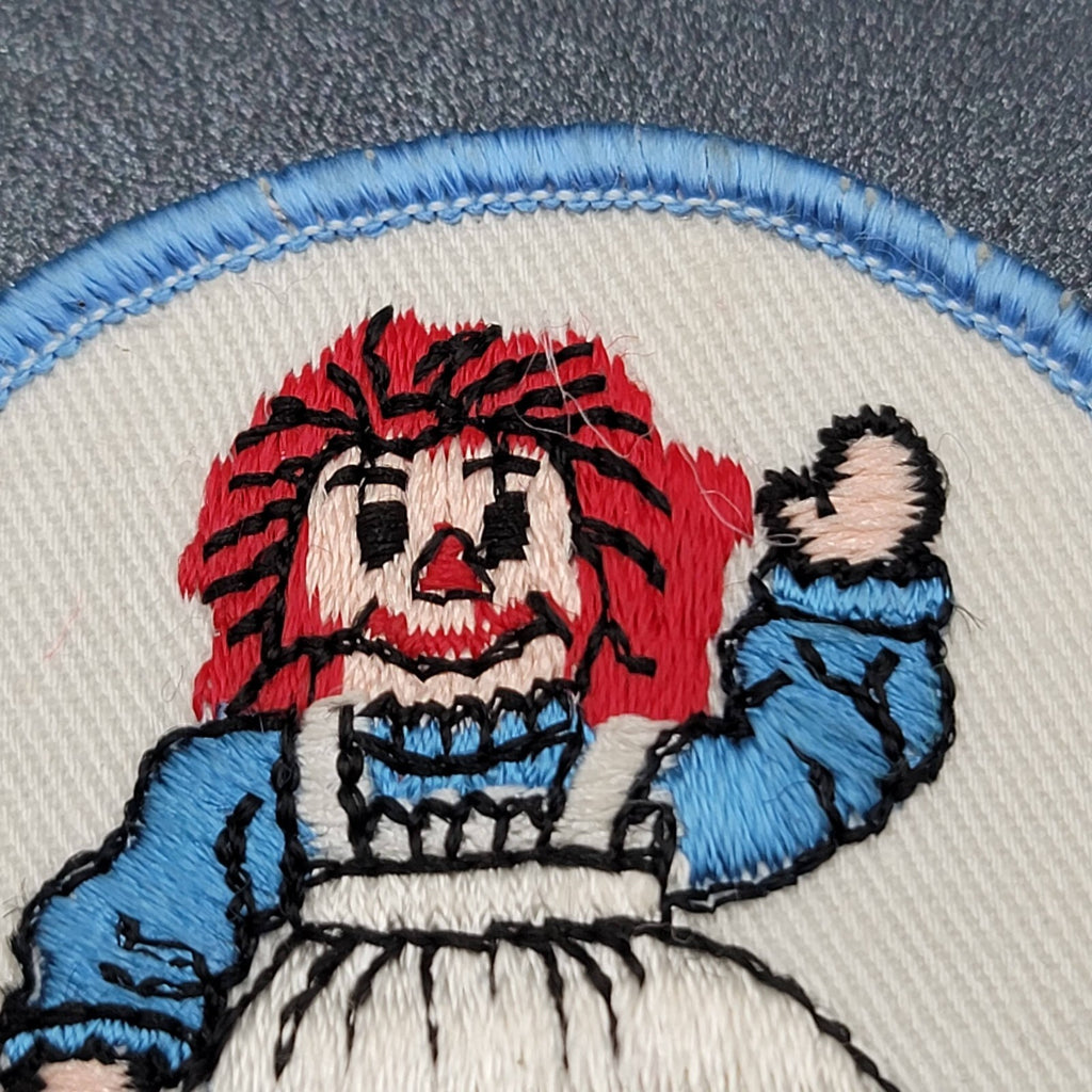 Vintage Raggedy Ann Doll Patch Circle 2 7/8" Annabelle