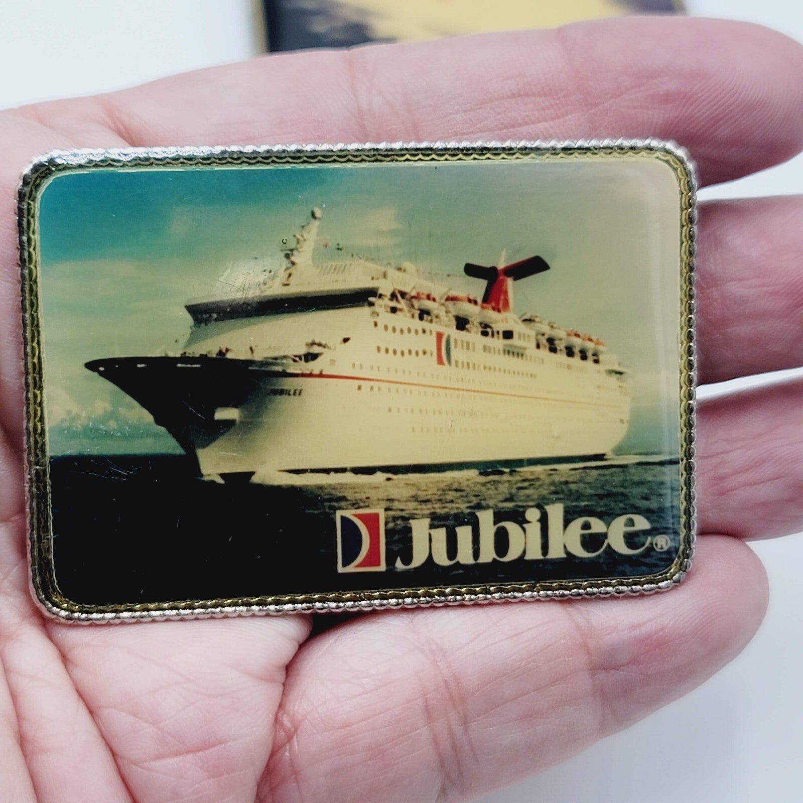 INSPIRATION JUBILEE CRUISE SHIP VINTAGE SOUVENIR REFRIGERATOR MAGNET 2