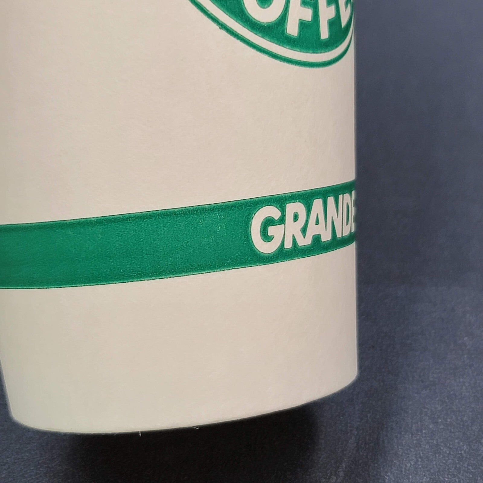 Vintage Original Logo Starbucks Coffee Disposable Paper Cup 16oz Grande USA