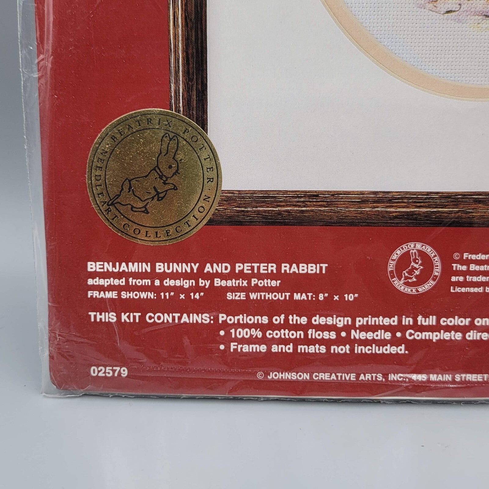Vintage Benjamin Bunny and Peter Rabbit ColorArt Cross Stitch Kit NIP 8x10