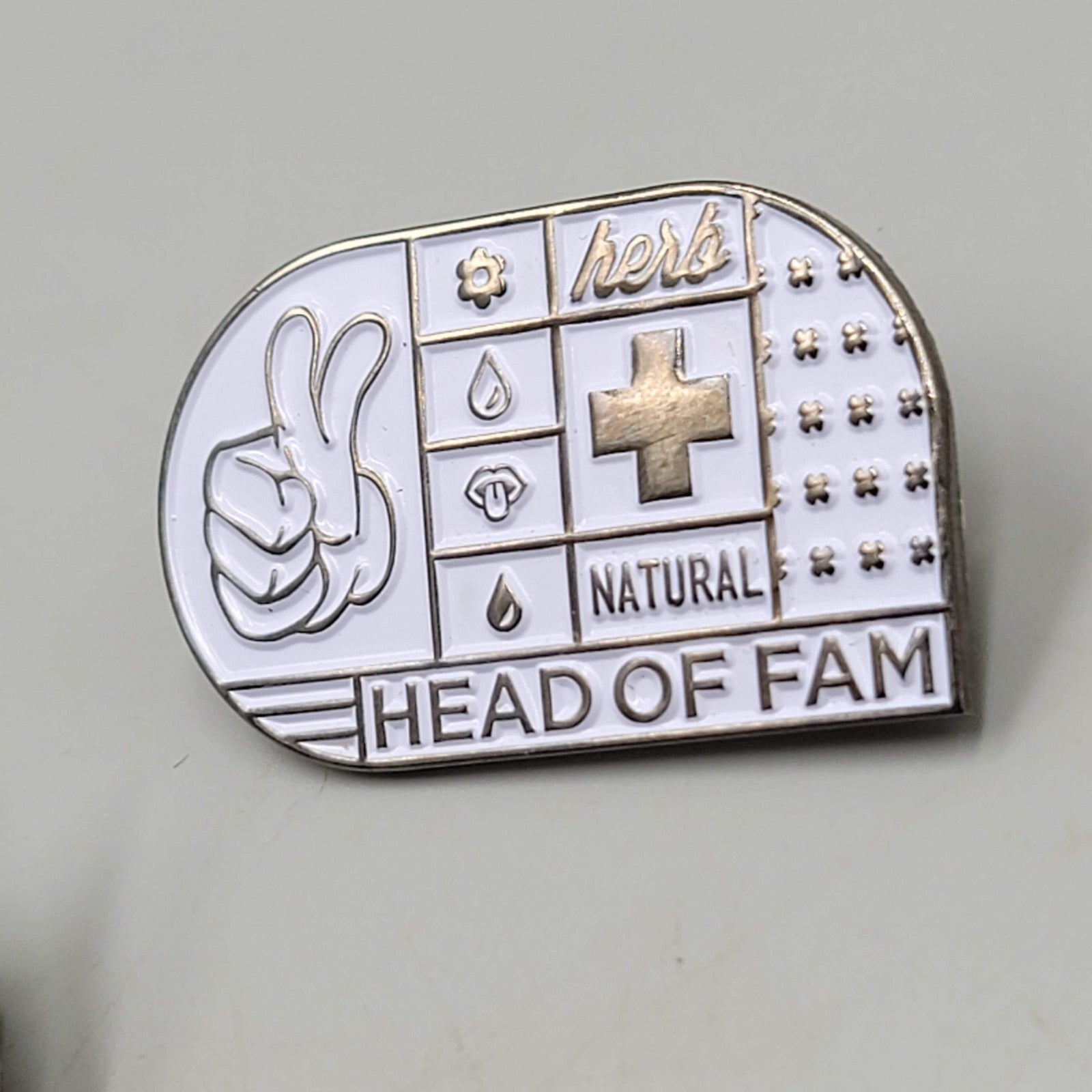 Lot of 2 Dispensary Pins Enamel Lapel Hat Pin Green Dot Head of Fam