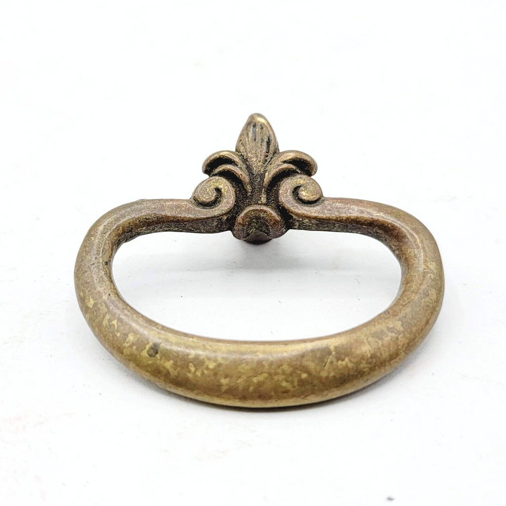 Vintage Brass Drawer Pull Salvage Hardware 1 7/8"