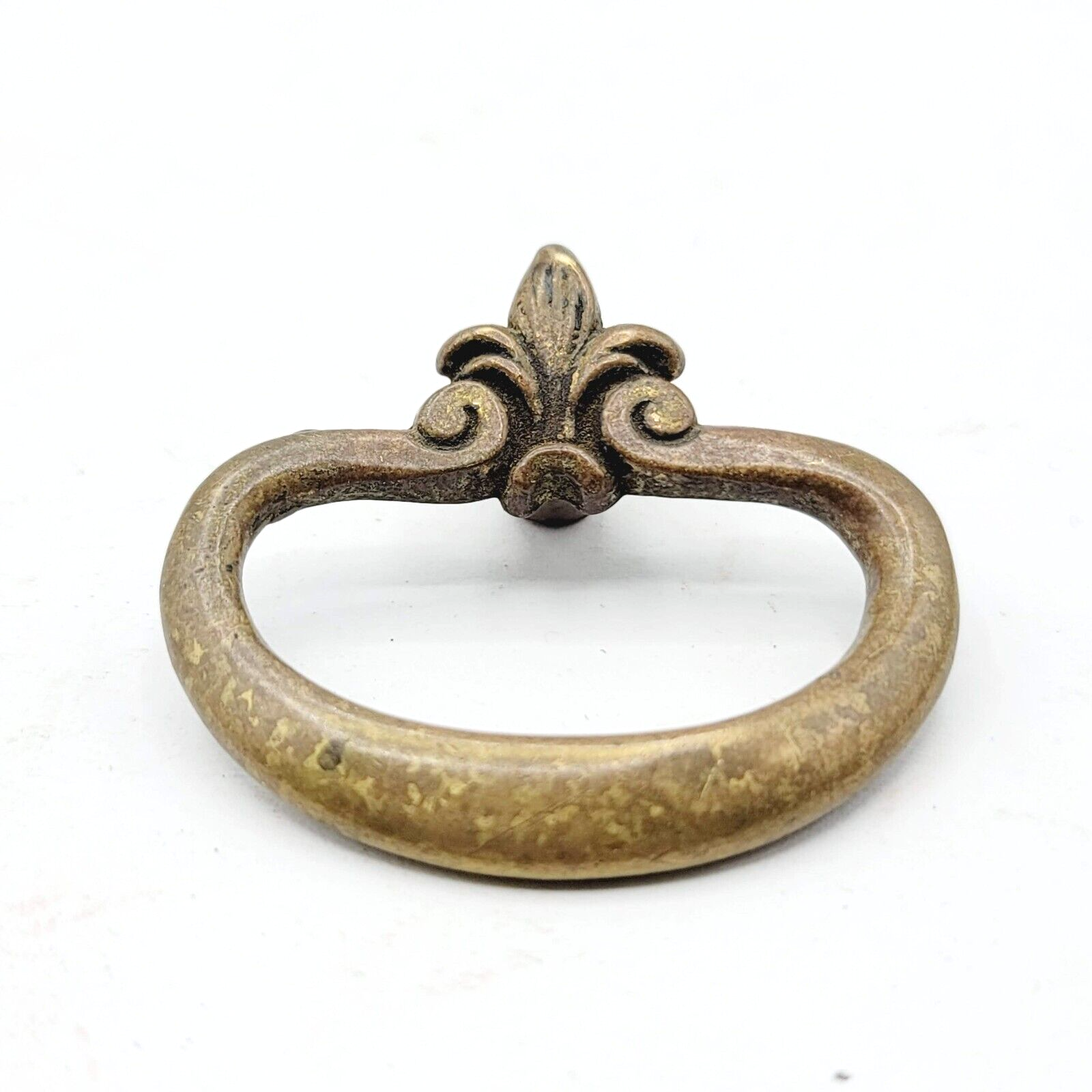 Vintage Brass Drawer Pull Salvage Hardware 1 7/8"