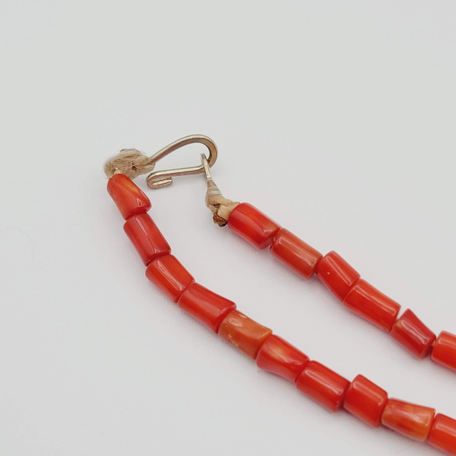 Native American Turquoise Nugget Necklace Coral Bead Matching Earrings 22 in
