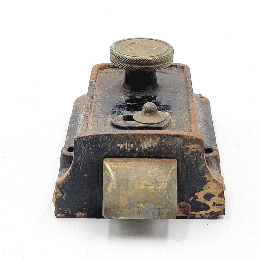 Vintage Fraim Surface Rim Night Lock Latch No Keeper Salvage Reclaimed
