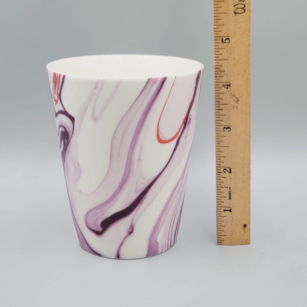 Starbucks Teavana 12 Oz Ceramic Mug Cup Purple Red Swirl 2015 - Excellent cond