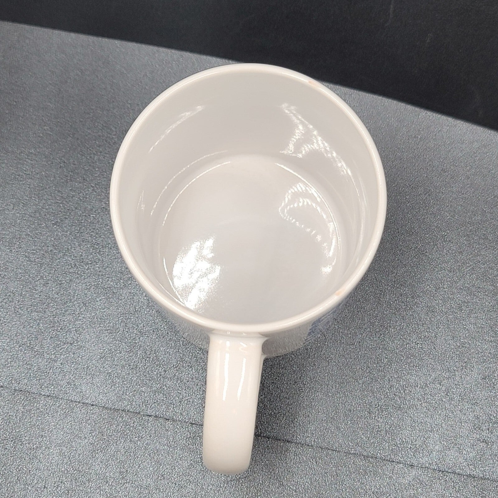 Matco Tools Vintage Ceramic Coffee Mug Cup White Blue Green Hex Design