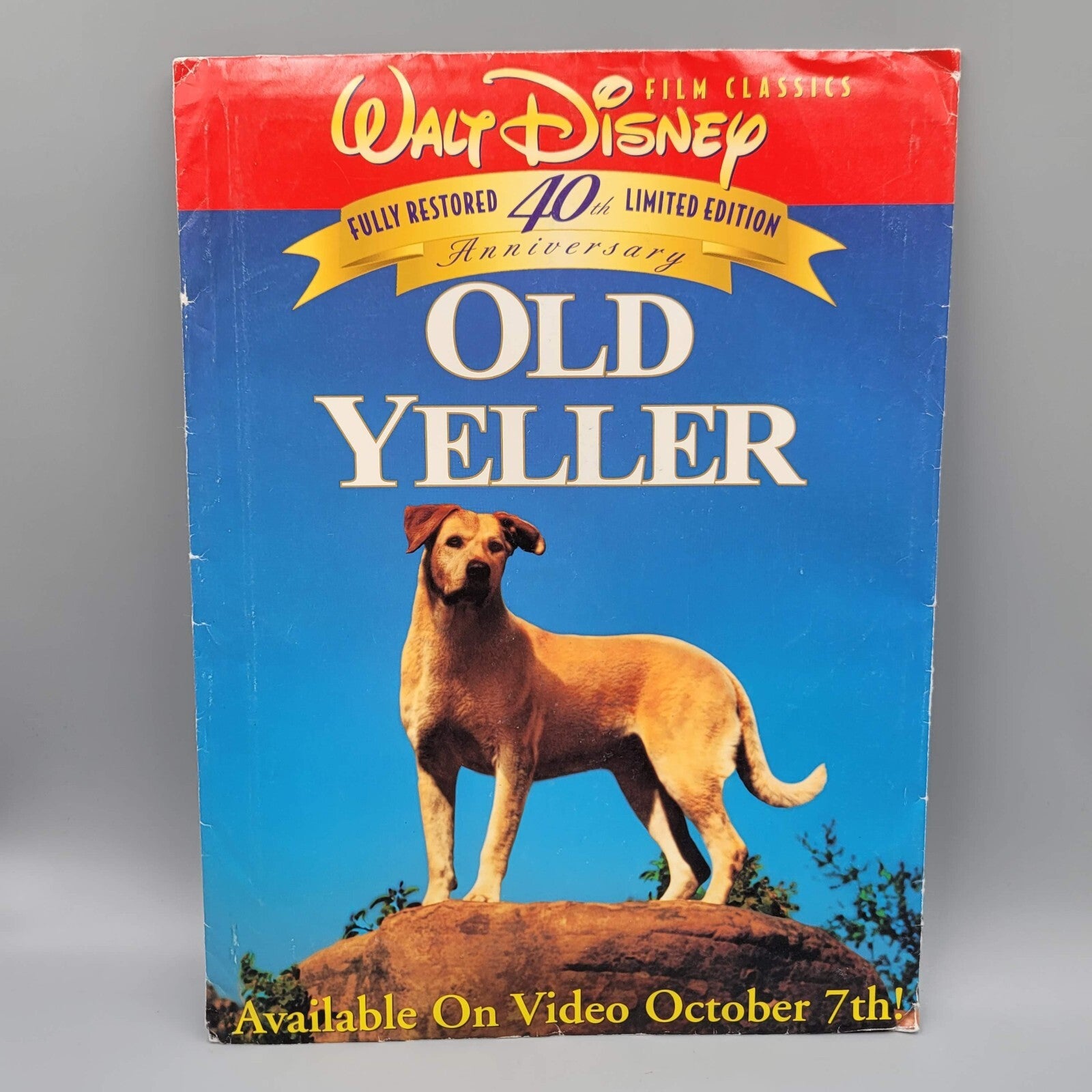 Vintage Walt Disneys OLD YELLER Home Video Press Promo Kit SEALED