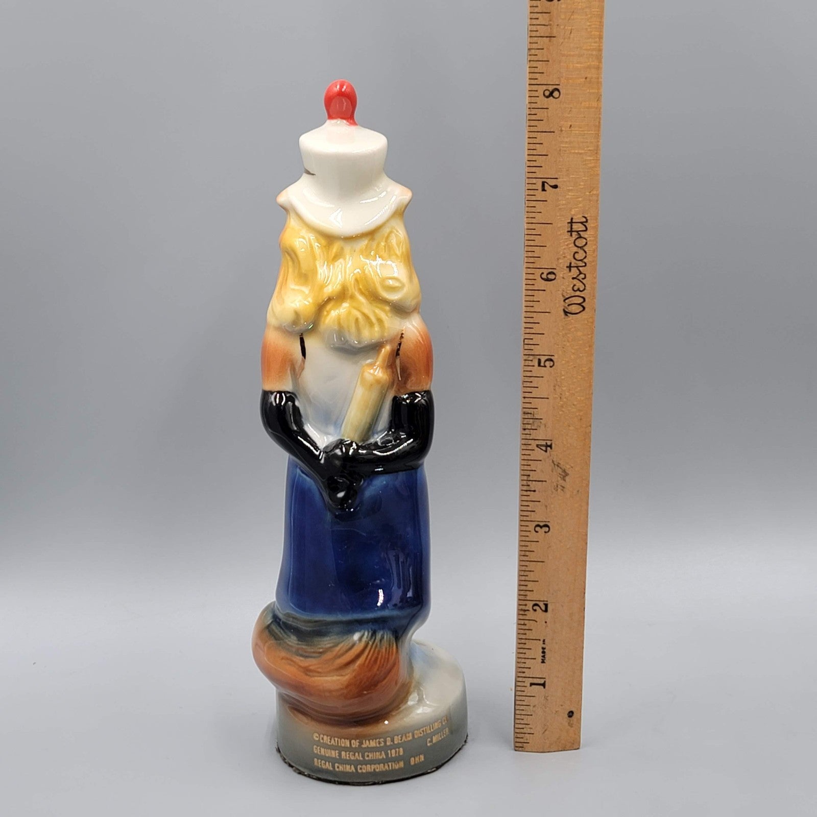 1978 Rocky Mountain Jim Beam Specialty Club Fox Lady Female Paperweight Figure