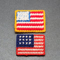 Vintage Handmade Americana Lapel Pins American Flag Lot of 2 Patriotic