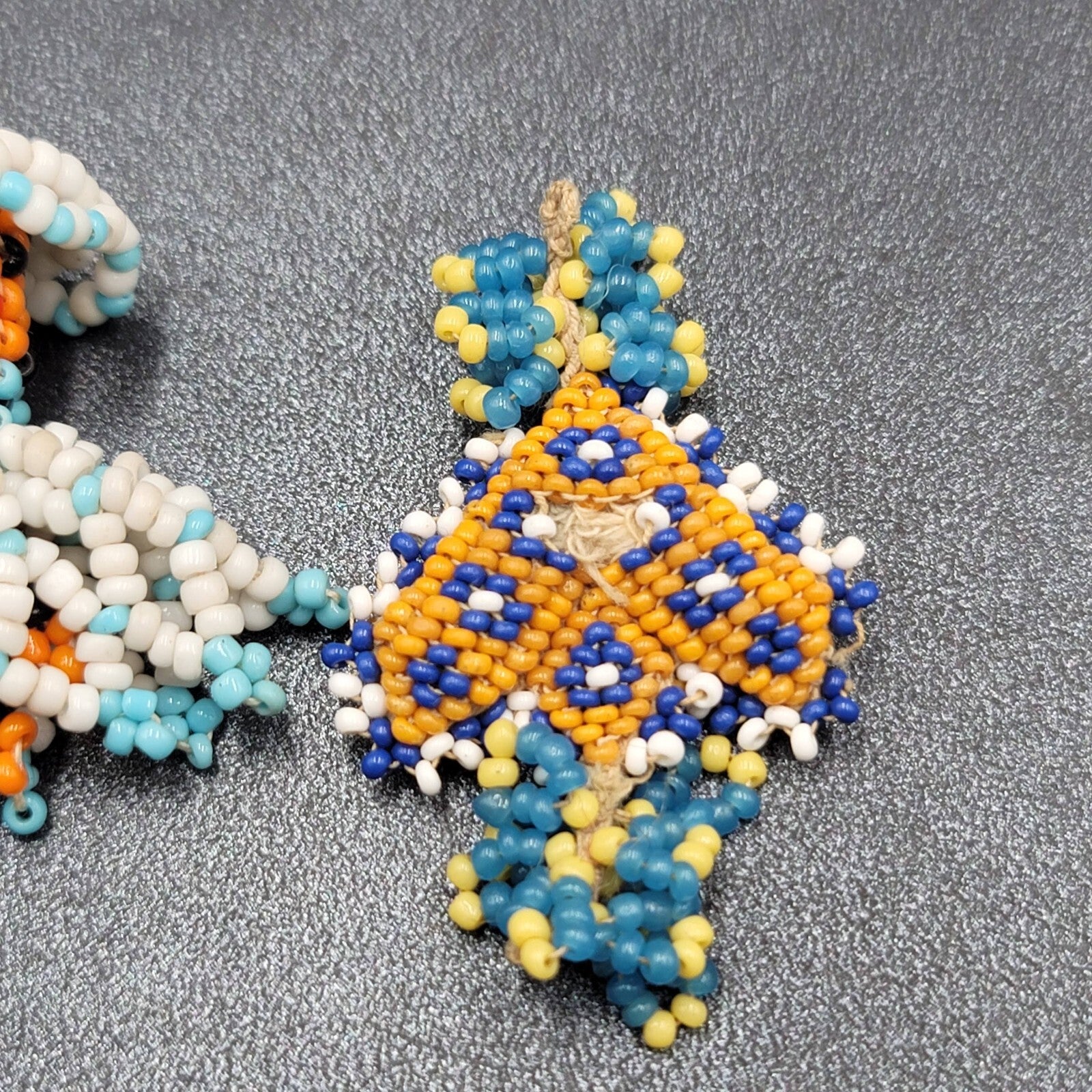 Vintage Native American Seed Bead Pendants for Necklace