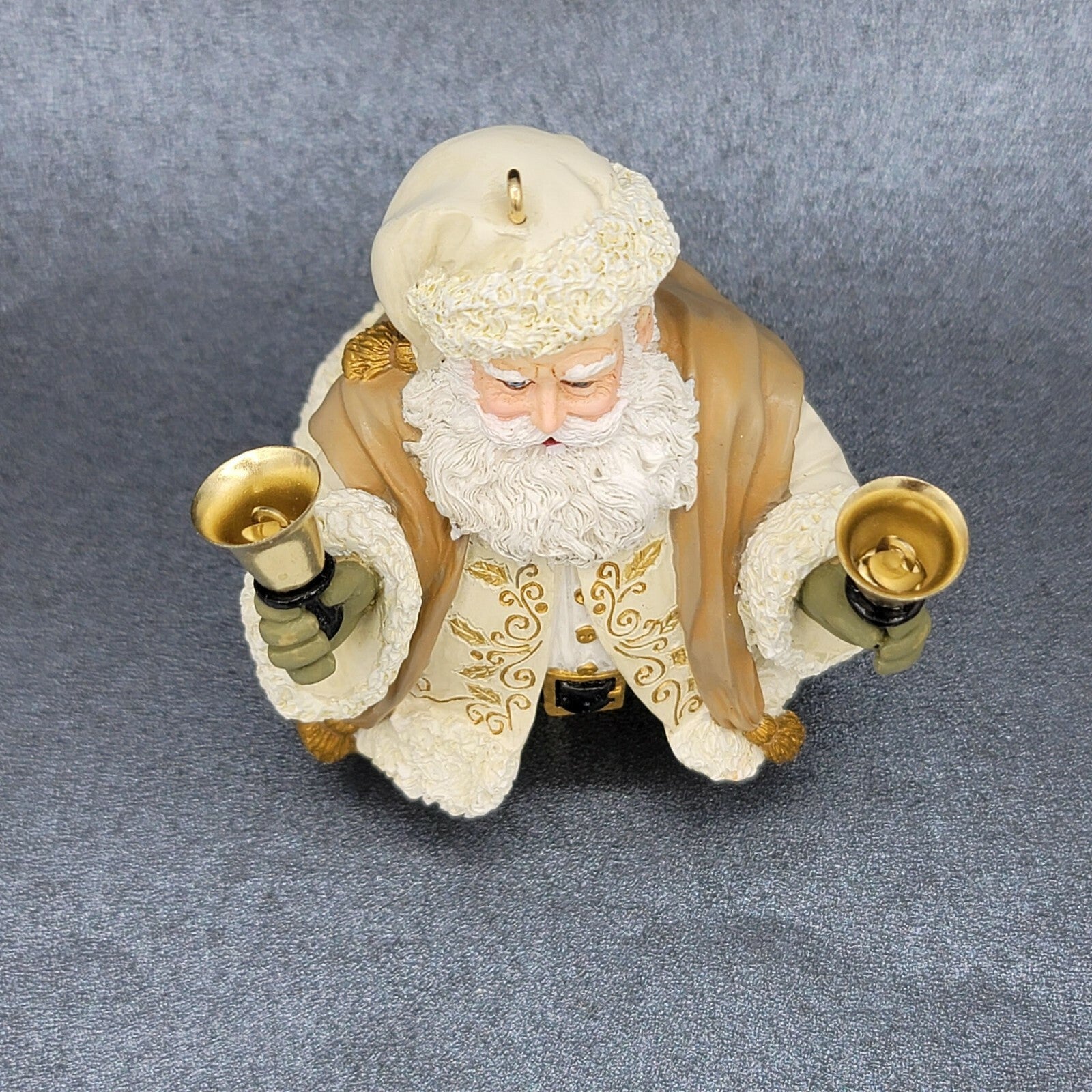 HALLMARK 2004 BELL SANTA ORNAMENT JOLLY OLD KRIS JINGLE 3 1/4"