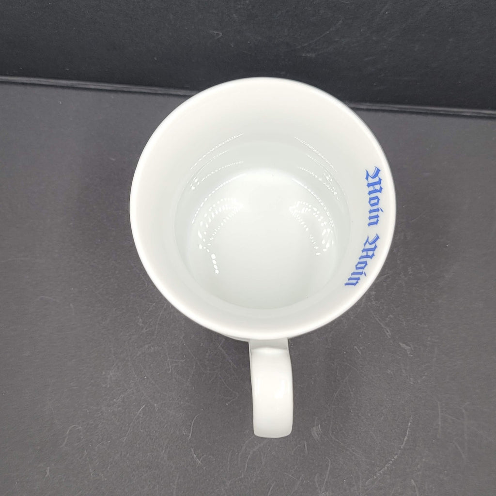 Indian Blue Coffee Mug Finnish White and Blue Tea Cup Ceramic
