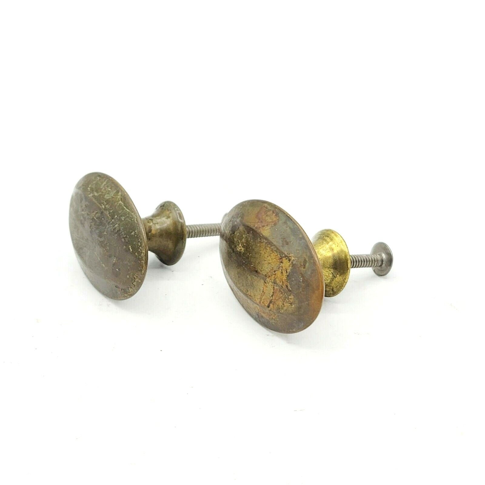 Vintage Drawer Pulls Lot of 2 Steel 1 3/4" Reclaimed Salvaged Hardware