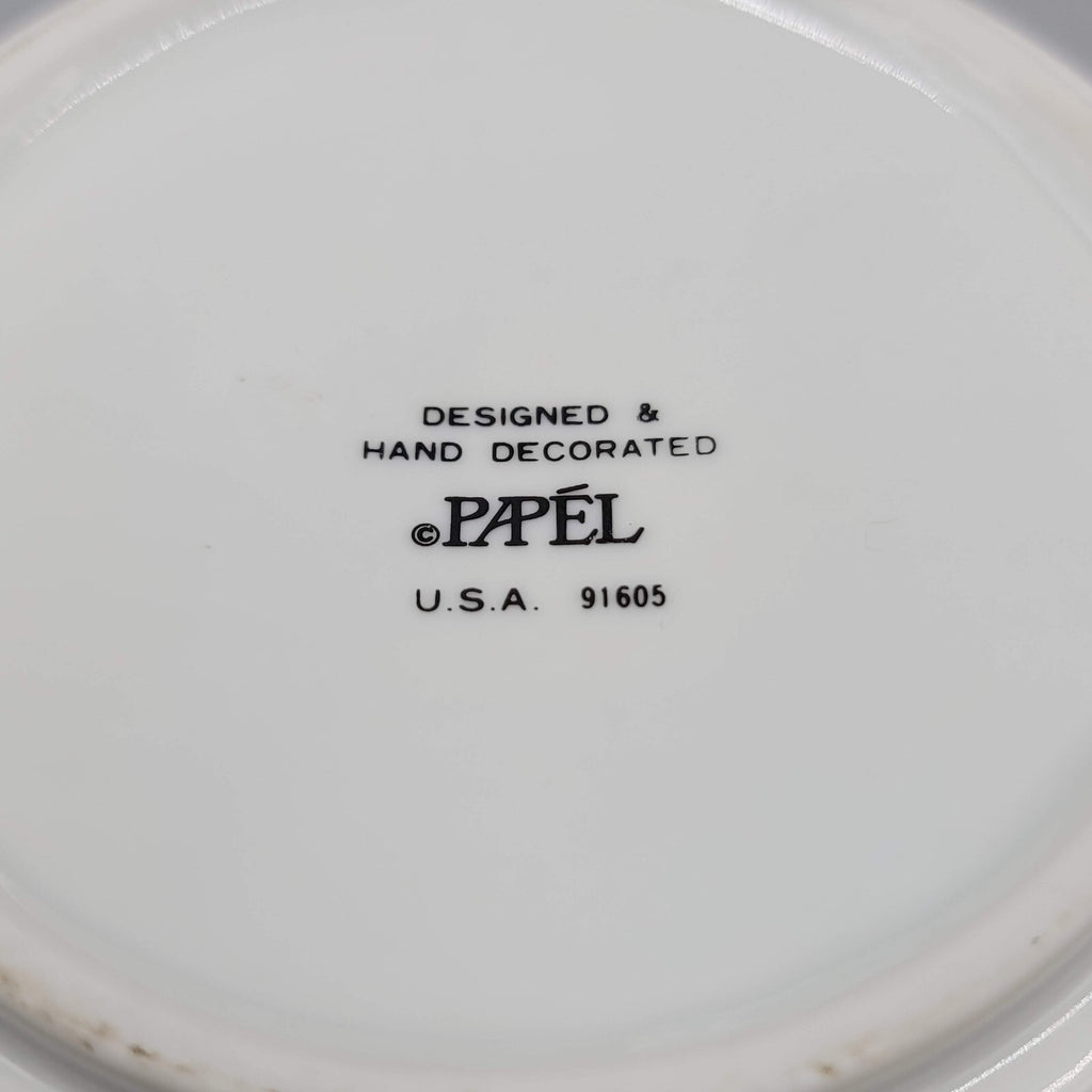 Dallas Texas Rainbow Ashtray Ceramic VTG 80s Papel USA Souvenir TX Cowboy Pride
