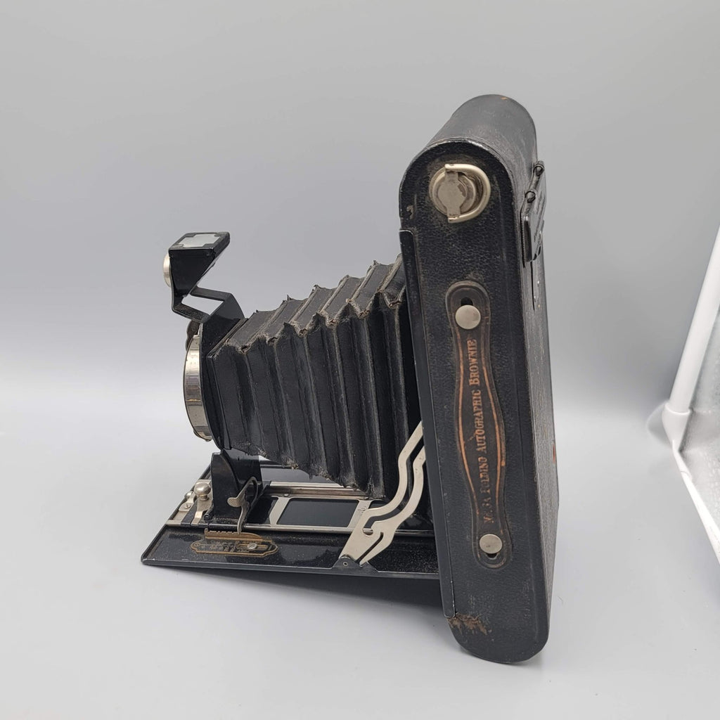 Kodak No 3A Autographic Brownie Folding Bellows Camera Antique GC