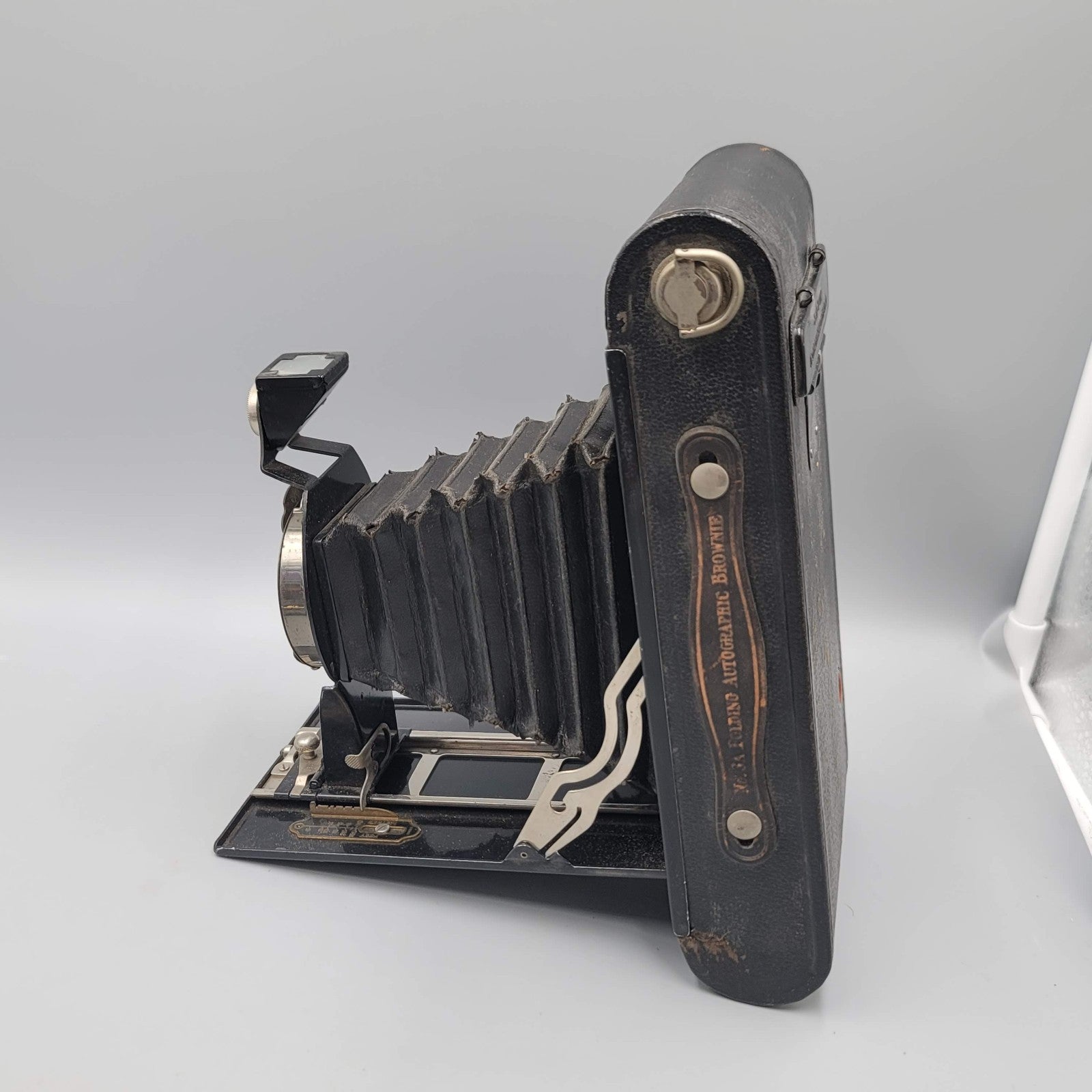 Kodak No 3A Autographic Brownie Folding Bellows Camera Antique GC