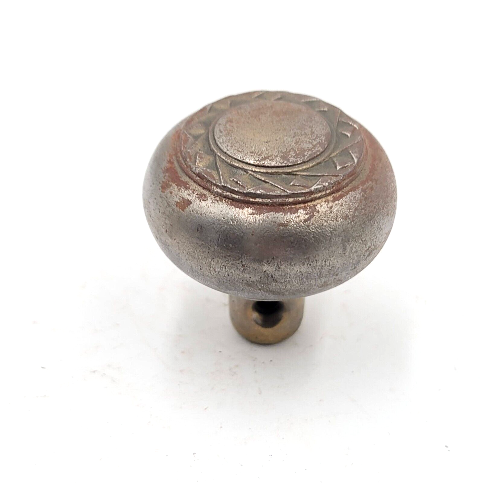 Vintage SINGLE Small Ornate Doorknob Steel Salvage Closet Pantry Hardware 2"