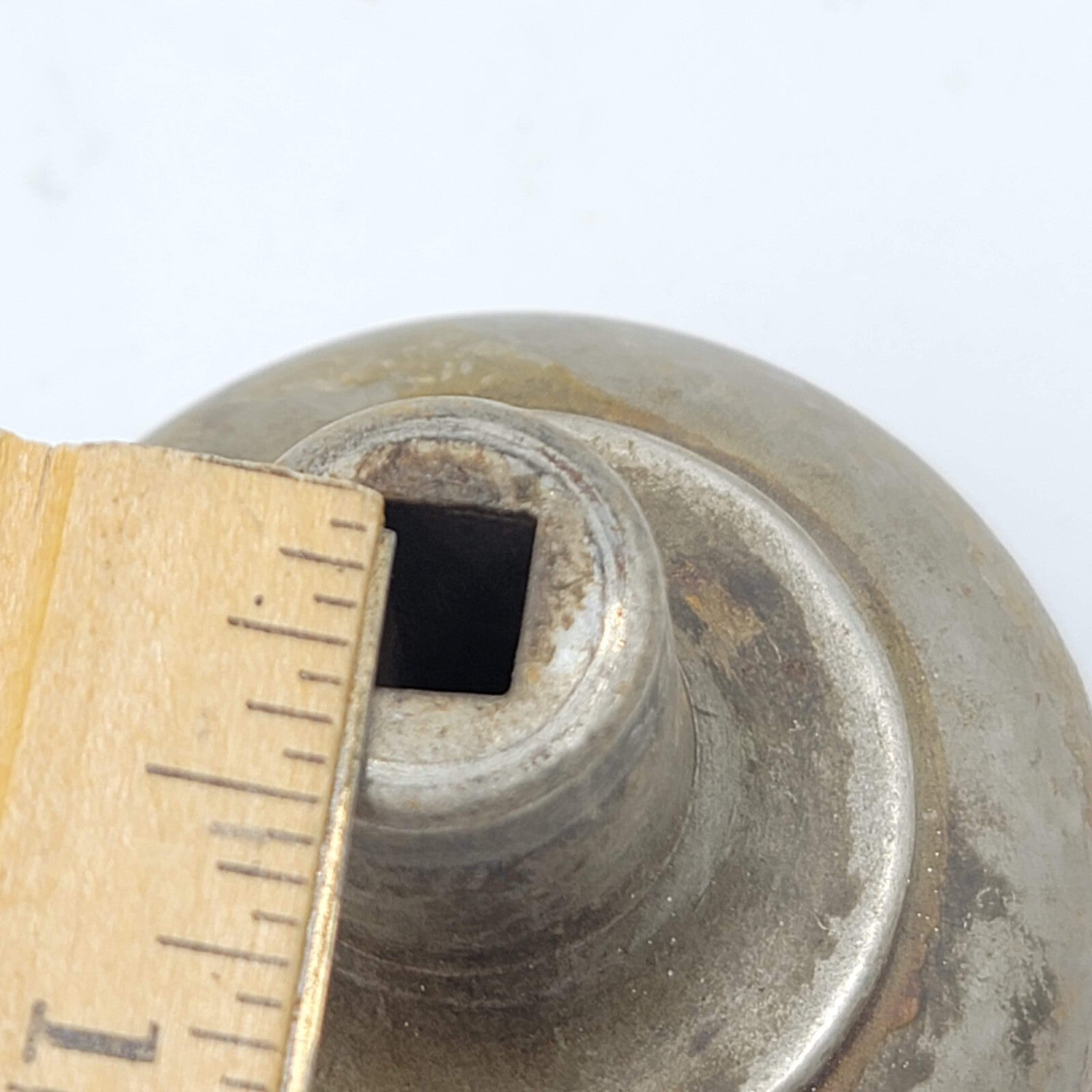 Single Vintage Steel Ring Door Knob Reclaimed Salvage 2.25"     74