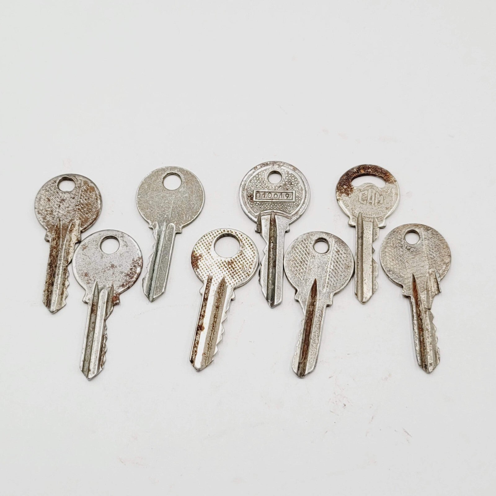 Vintage Key Lot of 6 Padlock Lock European Russian?