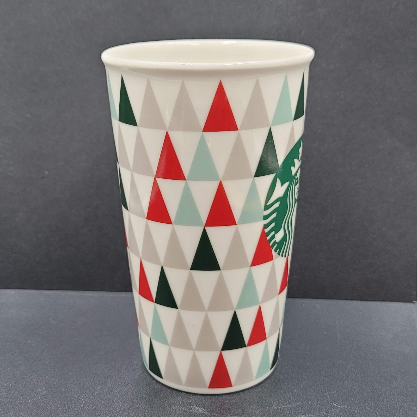 Starbucks Coffee Mug 16 oz Siren Christmas Tree Multicolor Holiday Cup
