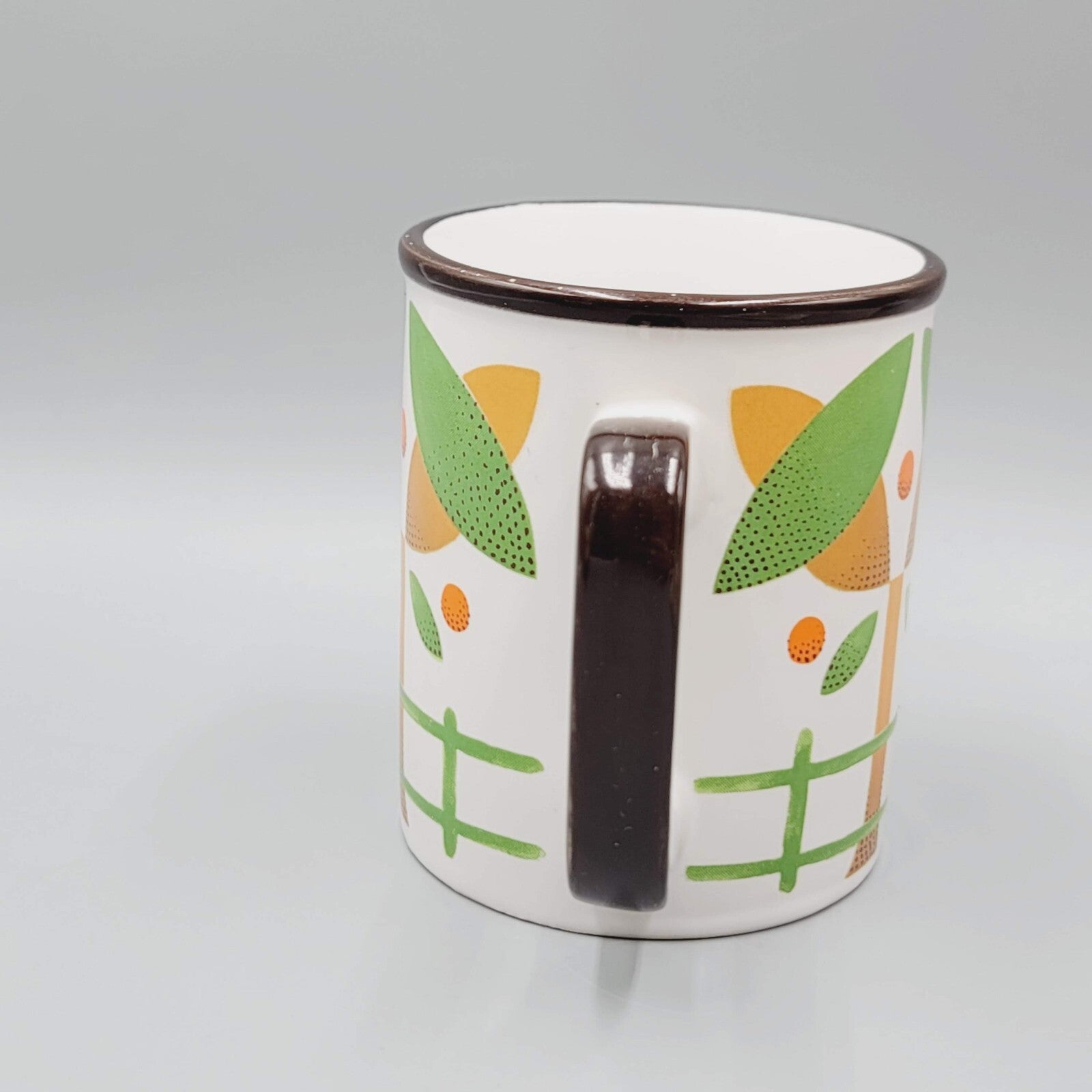 Vintage Scandinavian Tree Coffee Mug Ceramic Made in Japan