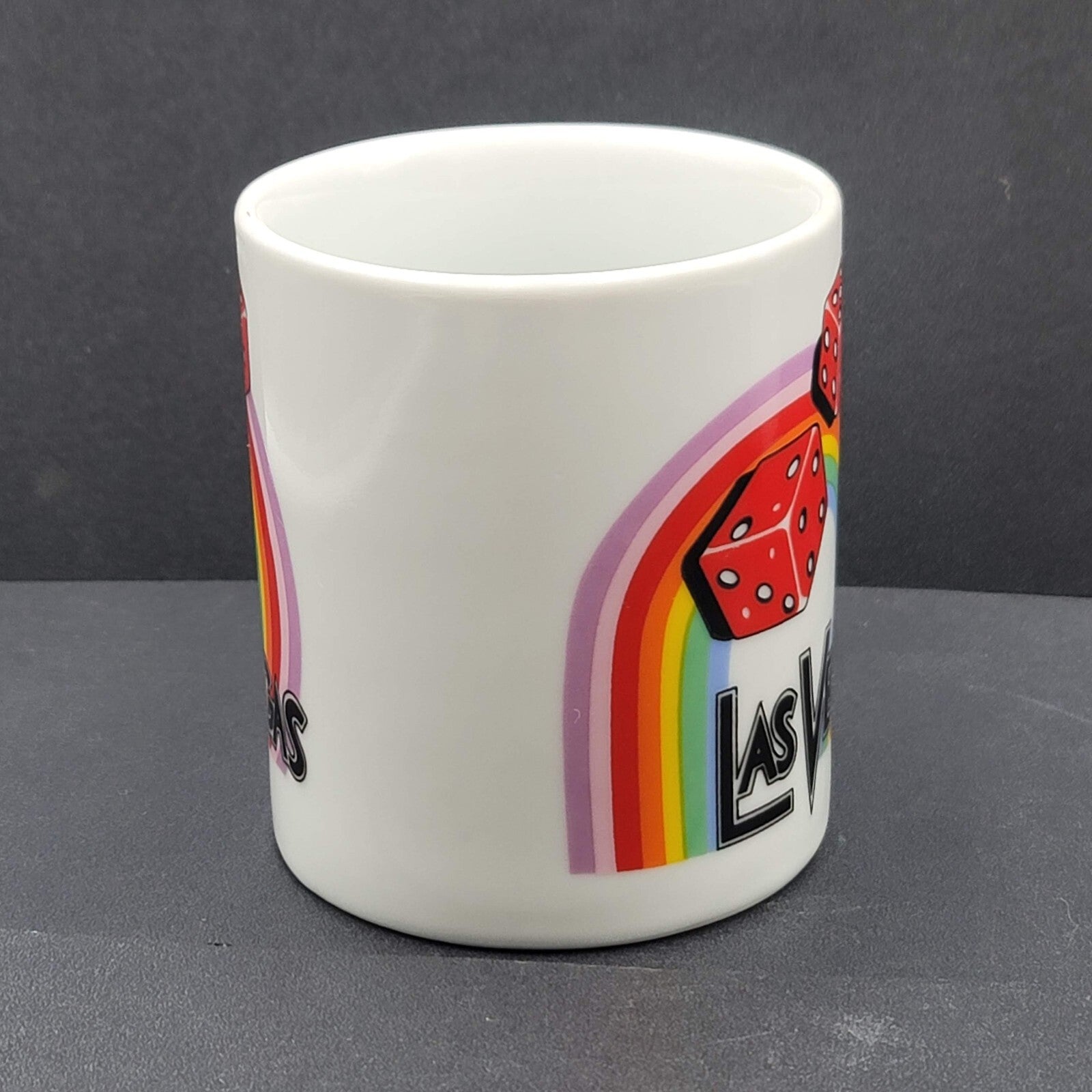 Vintage Las Vegas Nevada Rainbow Coffee Mug Novelty Mugs Casino Souvenir