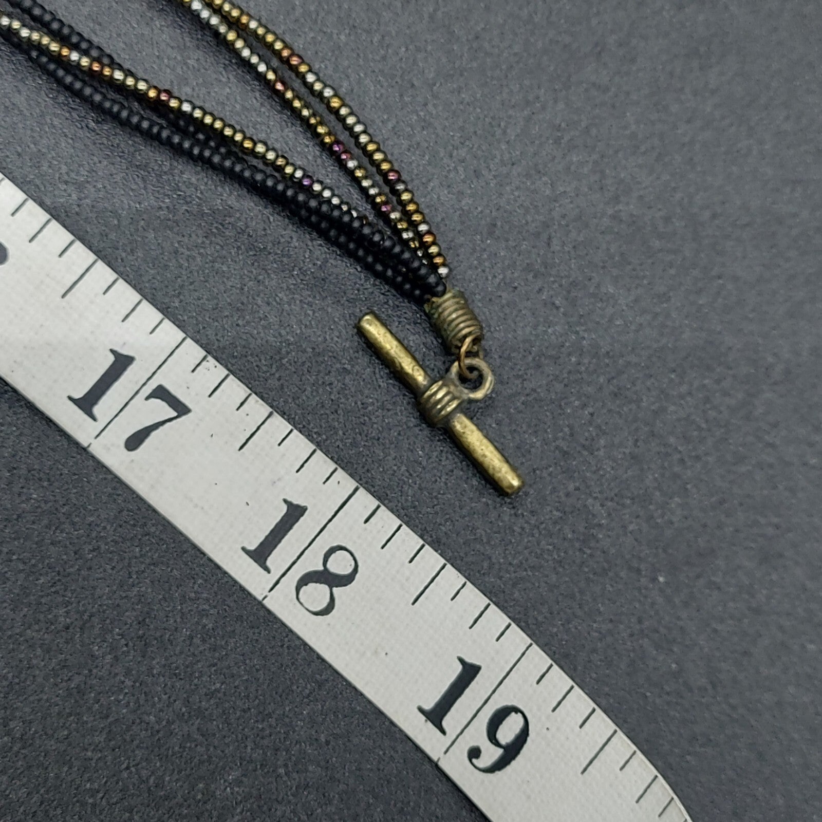 Necklace Bracelet Set Multi Strand Seed Bead Acorn Charms Stone Pendant