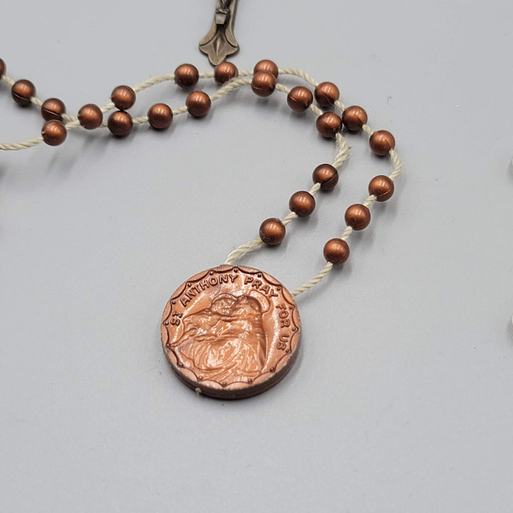 Lot of 14 Plastic Bead Rosary Catholic Religious
