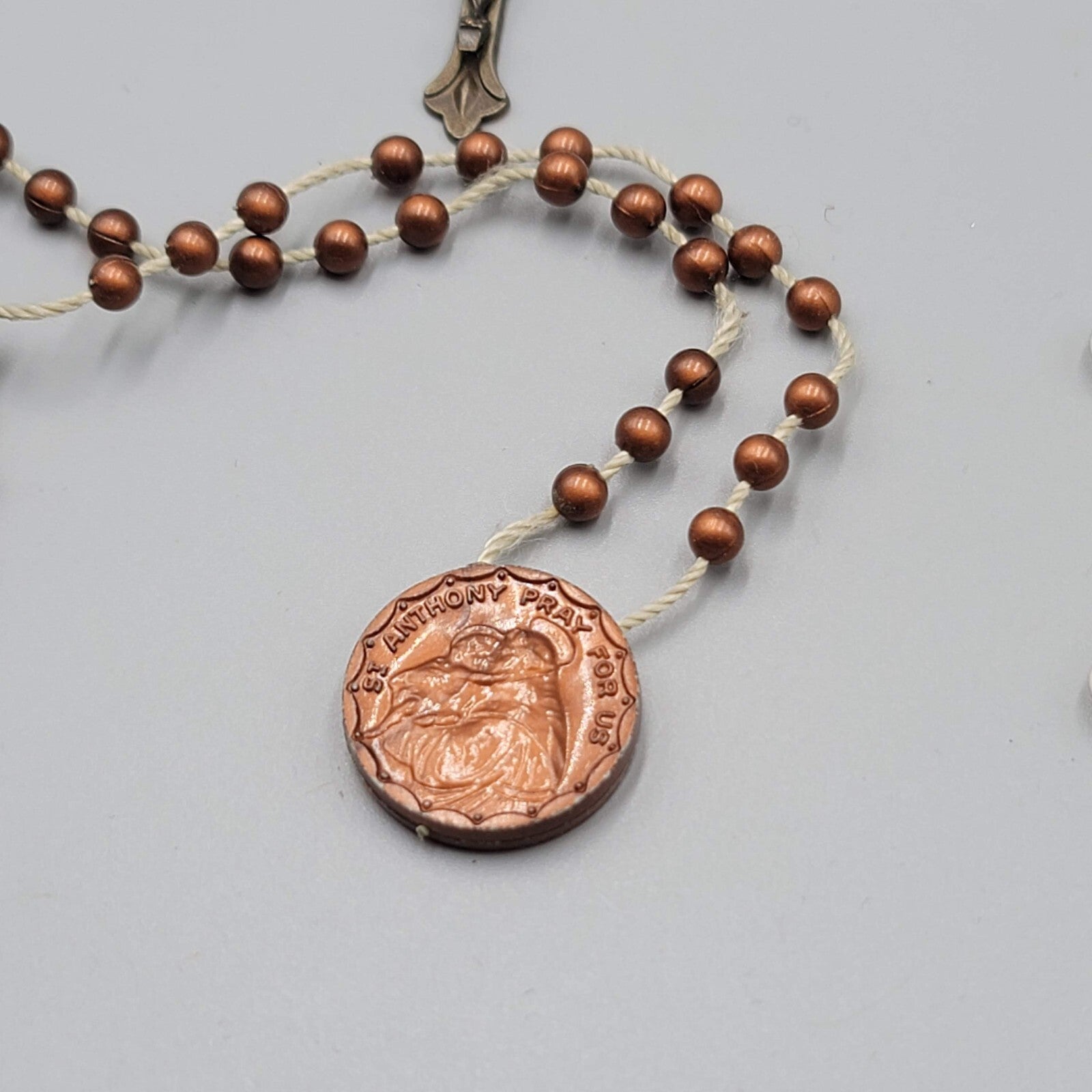 Lot of 14 Plastic Bead Rosary Catholic Religious