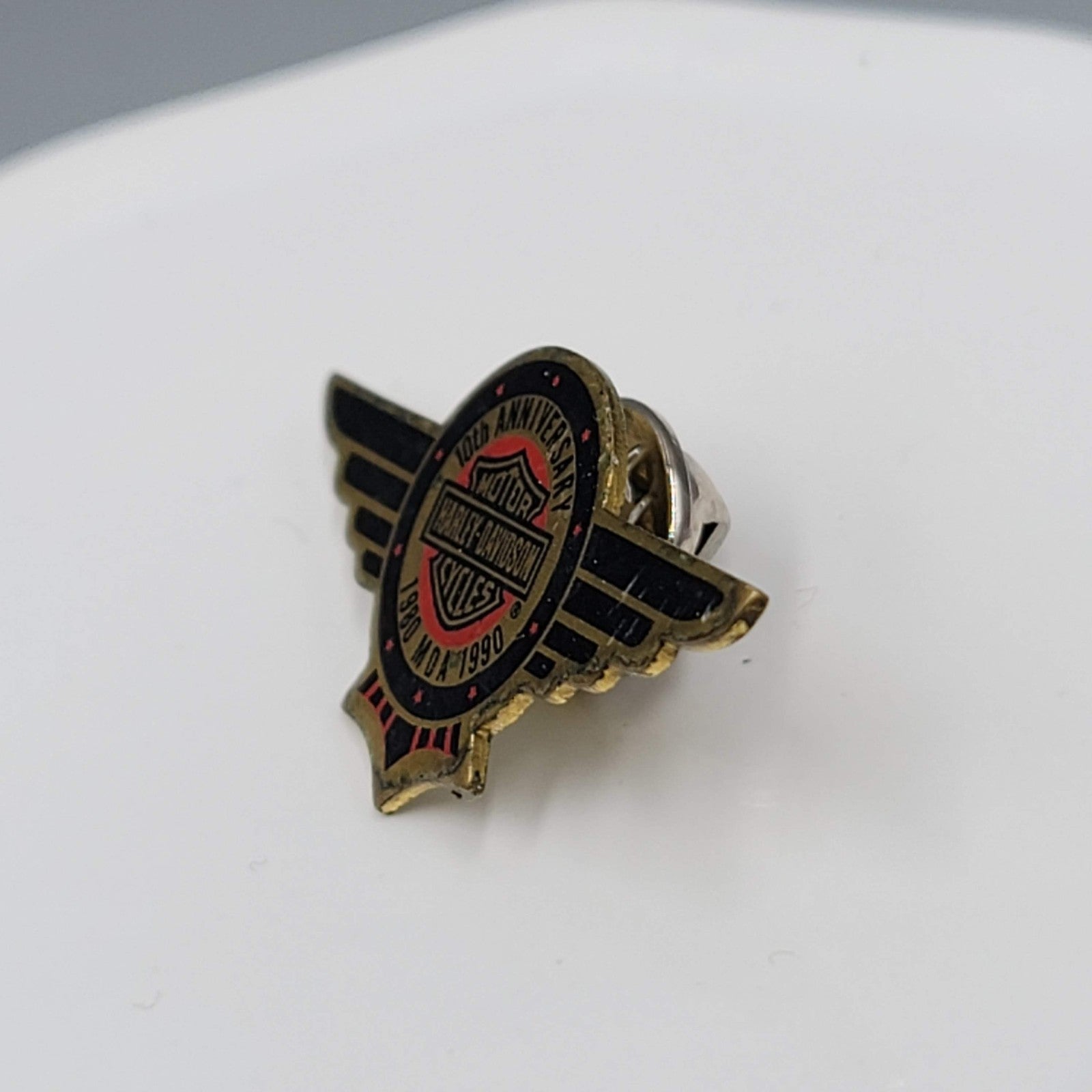 Harley Davidson MDA 1980-1990 10th Anniversary Hat Jacket Vest Pin