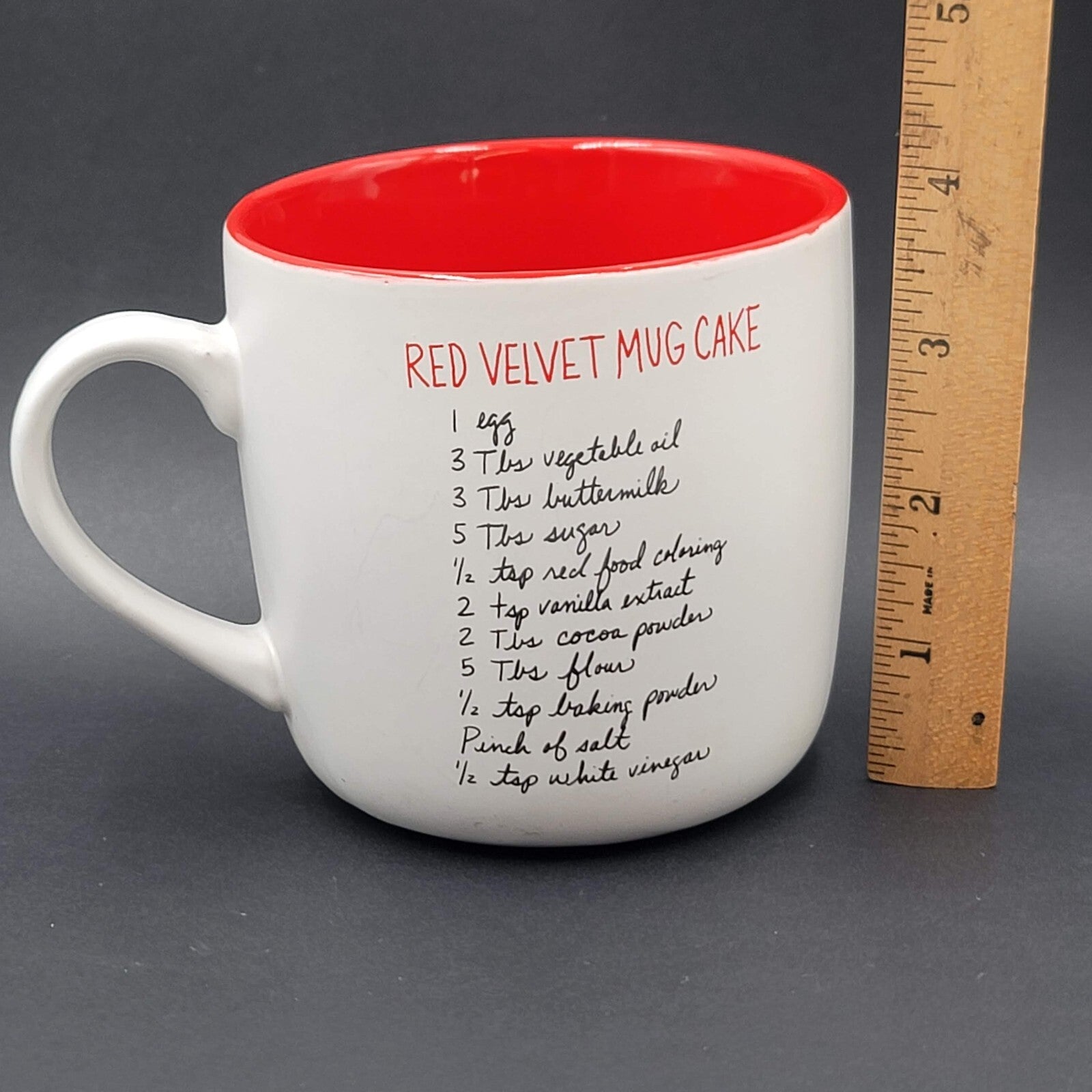 About Face Designs Coffee RECIPlease Coffee Mug Cake Cup Red 15 oz