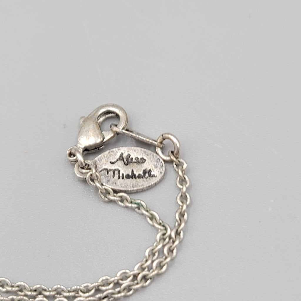 Alisa Michelle Quote Necklace Silver tone You're Braver Stronger Smarter 18"