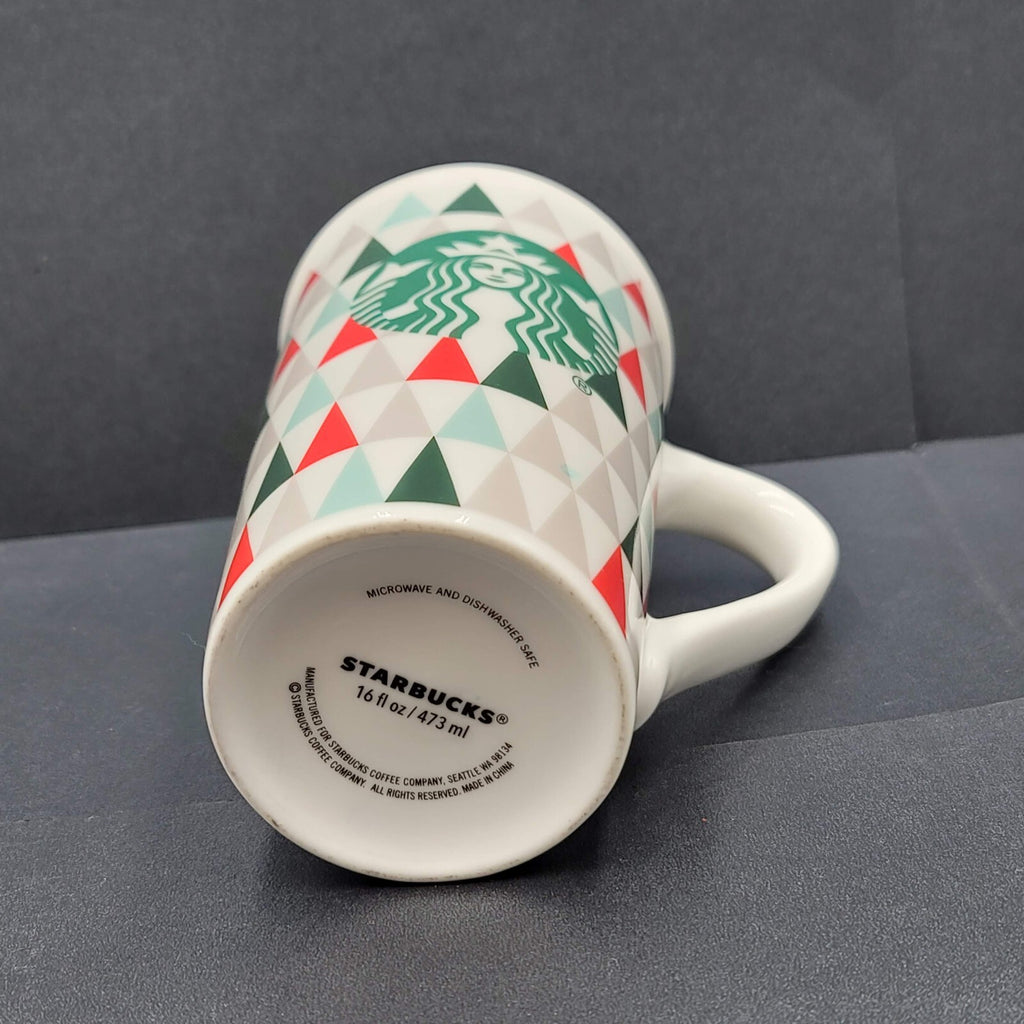 Starbucks Coffee Mug 16 oz Siren Christmas Tree Multicolor Holiday Cup