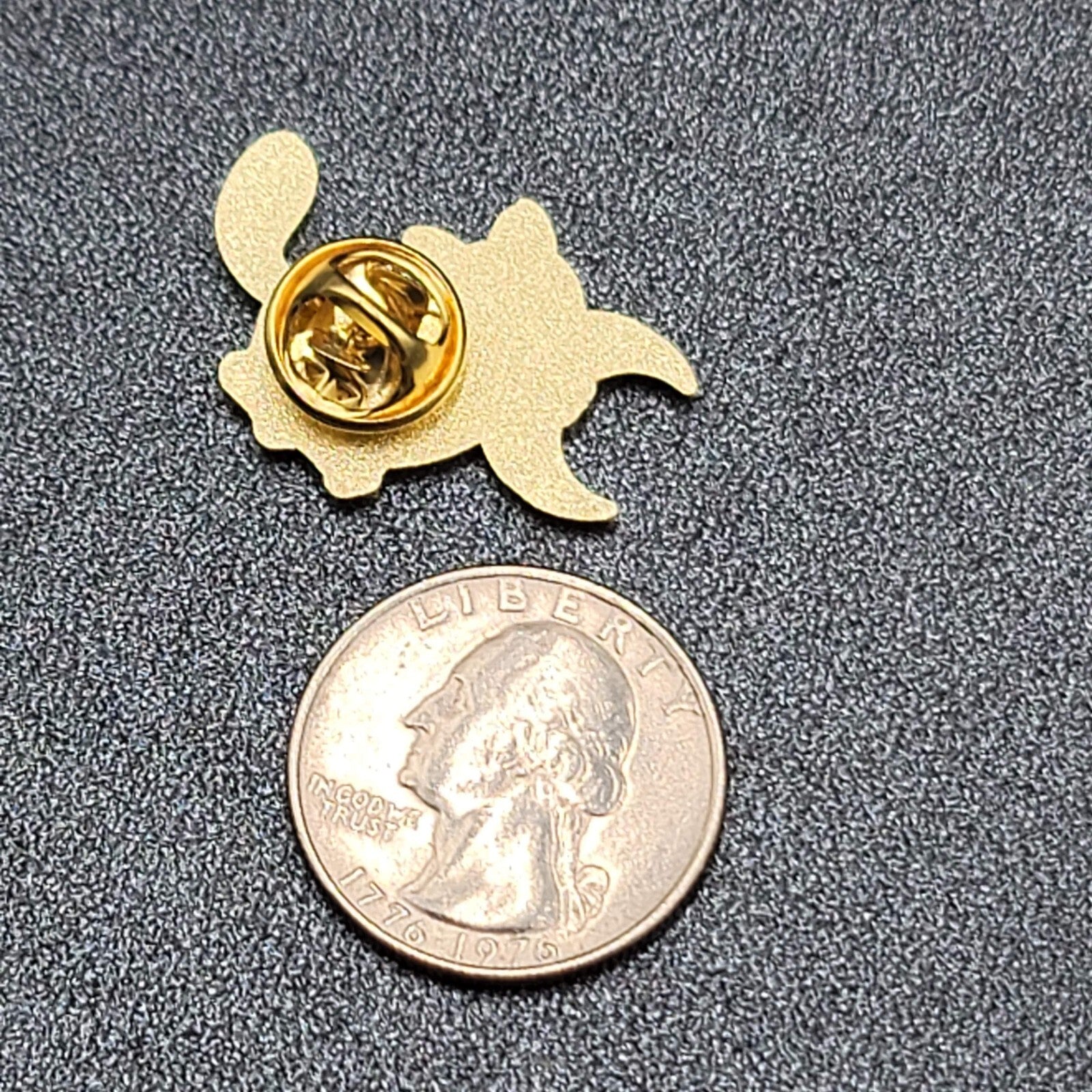 Black Cat Yellow Crescent Moon Enamel Lapel Hat Pin Stars Moon  1"