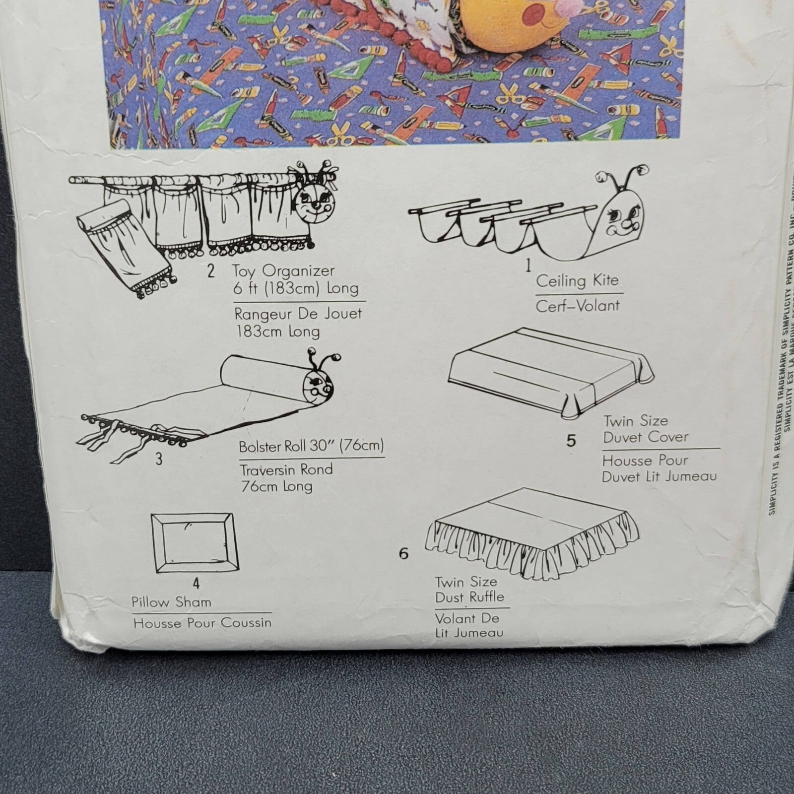 Vintage BEDROOM ACCESSORIES SIMPLICITY HOUSE 9893 Sewing Pattern UNCUT