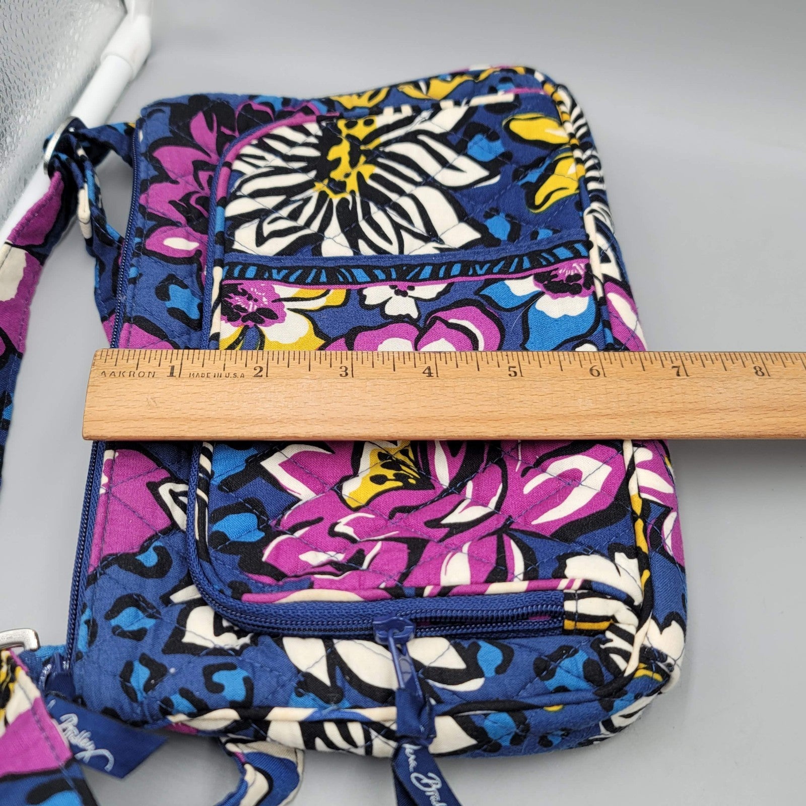 Vera Bradley Hipster Cross body African Violet Retired Pattern Blue Purple