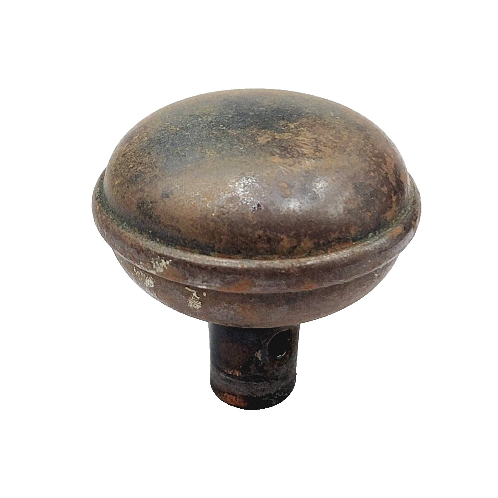 Vintage SINGLE Steel Doorknob Salvage Door Hardware 2.25" (115)