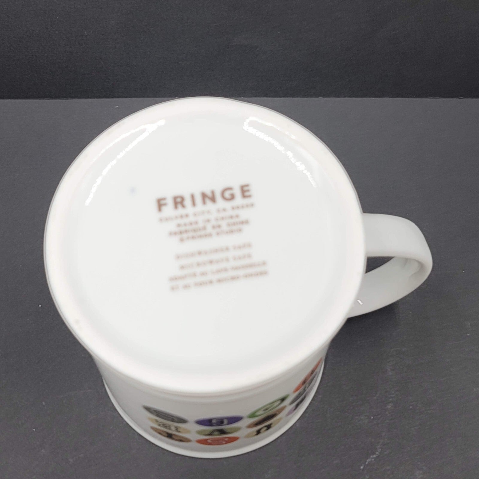 MUST LOVE DOGS Coffee Mug Fringe White Multicolor