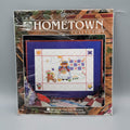 Vintage The Hometown Collection Back Yard 5320 9x12 Cross Stitch Flowers Kit NOS