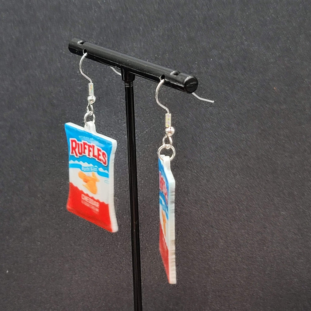 Pierced Earrings Ruffles Cheddar Sour Cream 1.25"