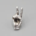 Peace Sign Hippie Vending Machine Prize Metal Ring 1960-70s NOS Silver tone Adj