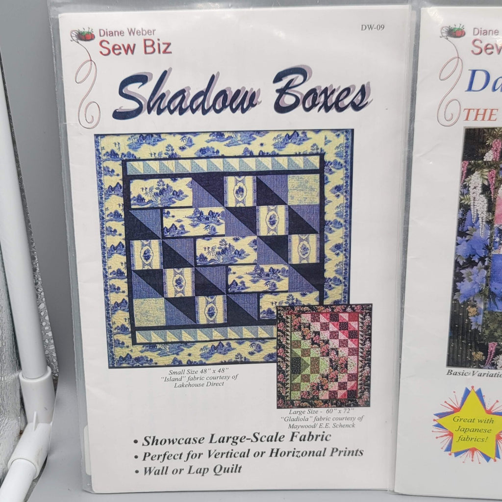 NEW Lot 3 Diane Weber Sew Biz QUILT Patterns Quilt Basket Hydrangea Diagonals