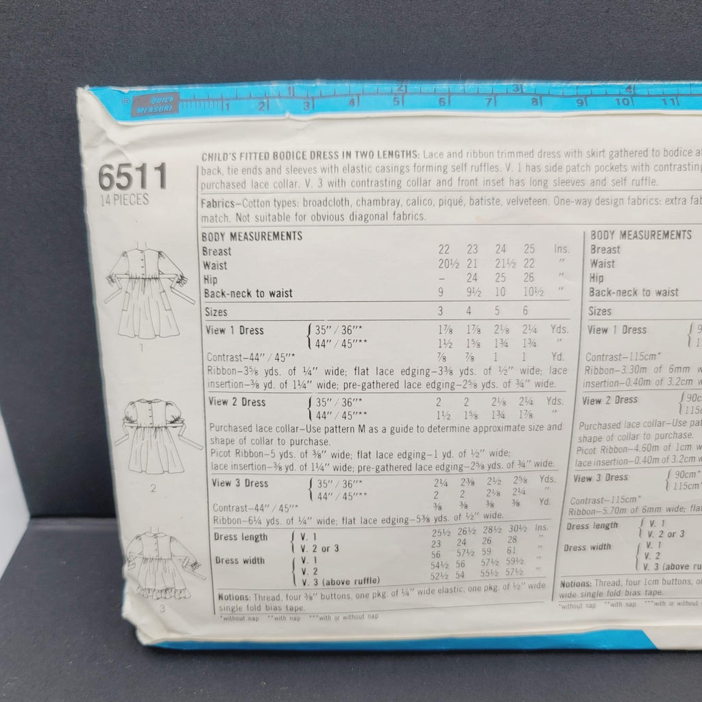 Vtg Cinderella Simplicity Sewing 4 Patterns Dress 6511 5354 8855 Girls Sizes 3-6