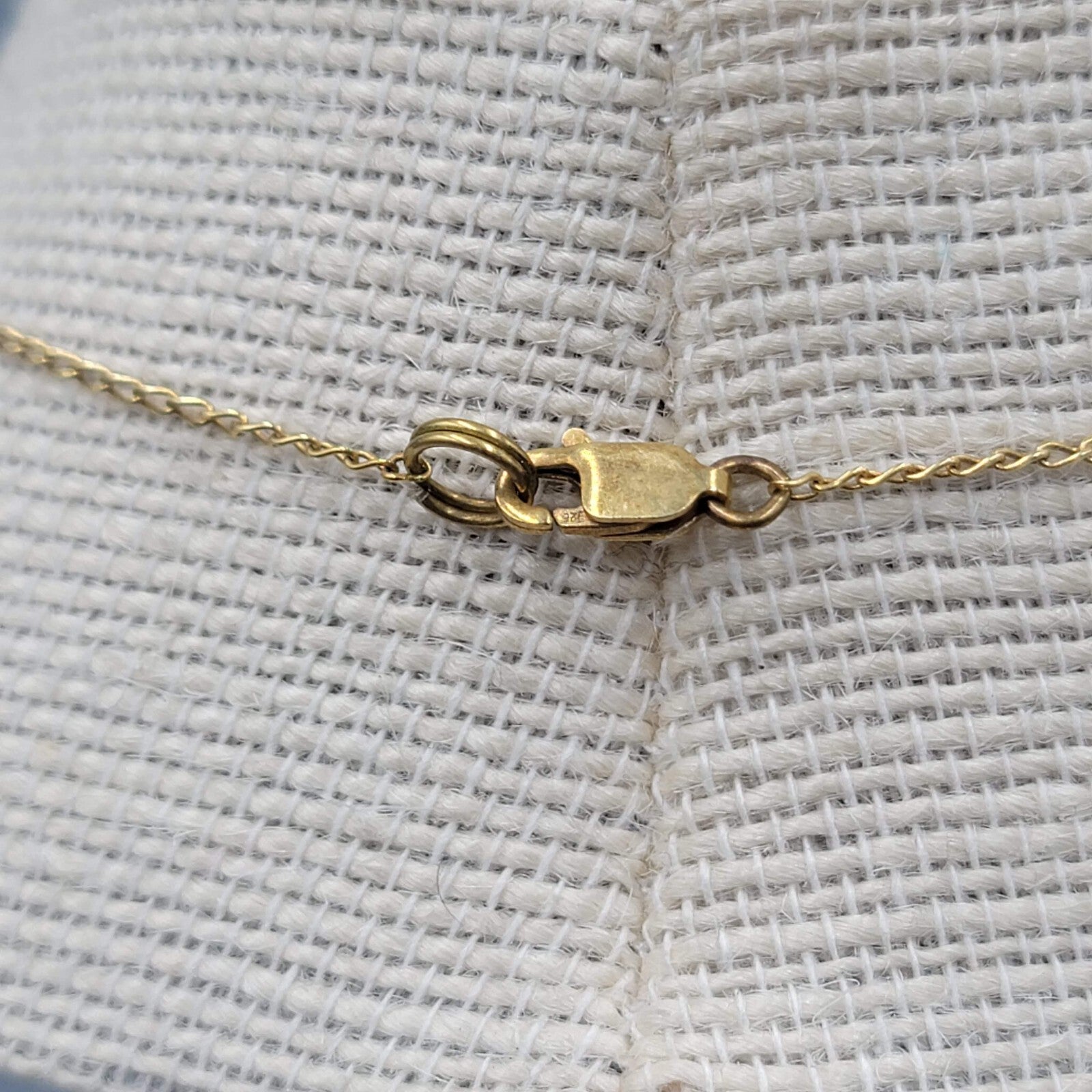 Vintage 950 Silver Pendant Necklace Gold tone Unique Tribal Ethnic 18"