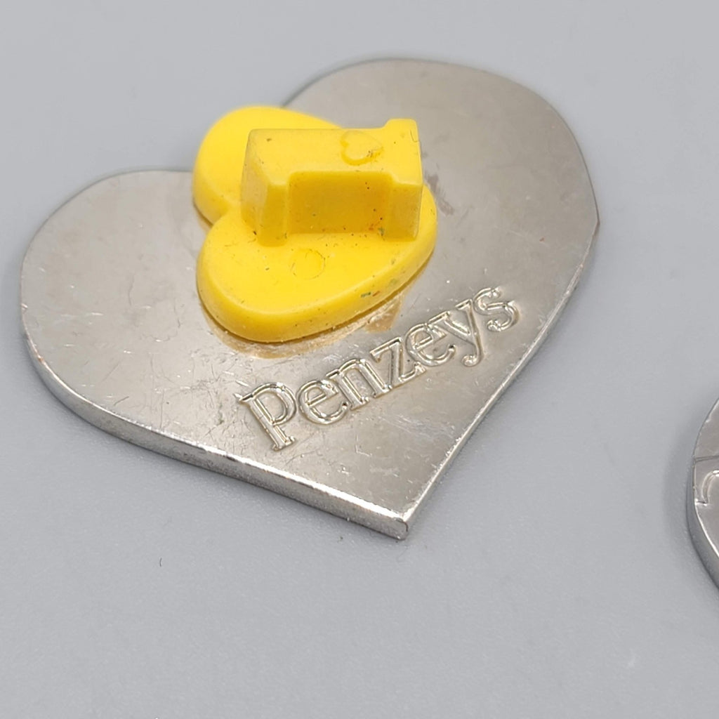 Embrace Hope Penzeys Spice Rainbow Heart Shape Abstract Logo Design Lapel Pin 
