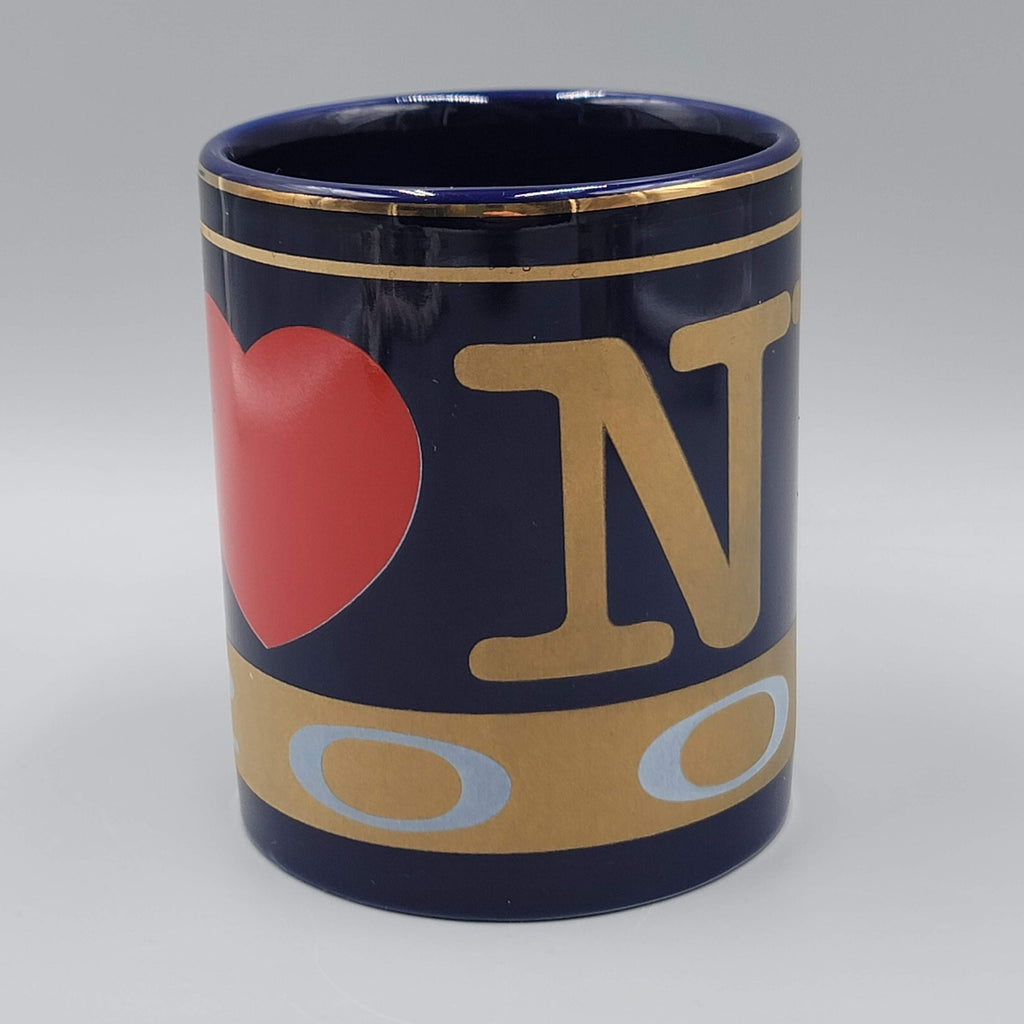 I Love NY I Heart NY New York Dark Blue Ceramic Coffee Mug 2000 Millenia