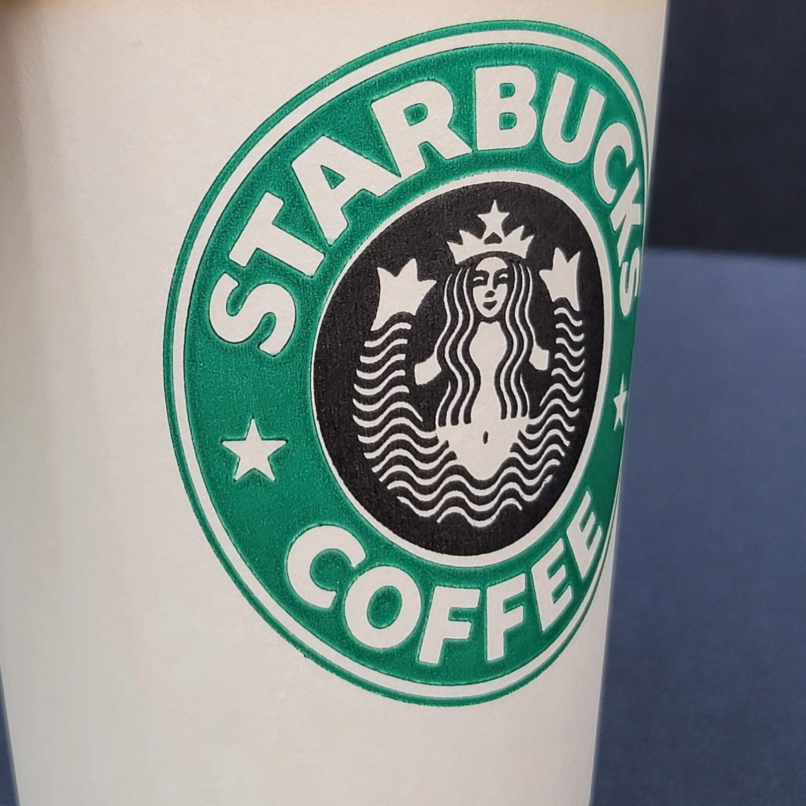 Vintage Original Logo Starbucks Coffee Disposable Paper Cup 16oz Grande USA