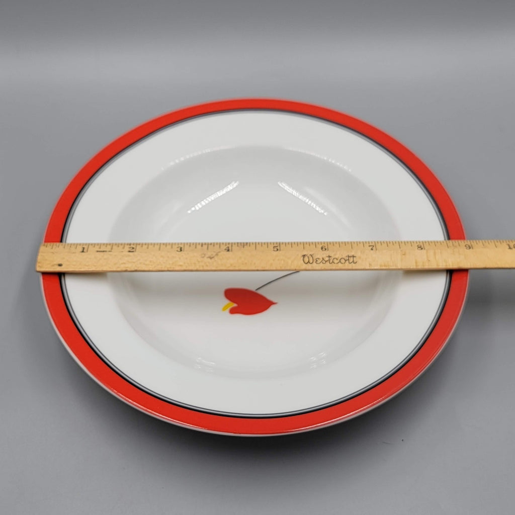 Studio Nova Terrace Twist Red Set of 6 Soup Bowls 9”